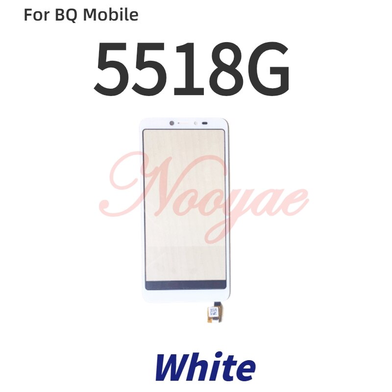 Digitalizador de pantalla negro probado para BQ Mobile BQ-5518G Jeans Touch digitalizador de pantalla Sensor panel de cristal + seguimiento: white touch screen
