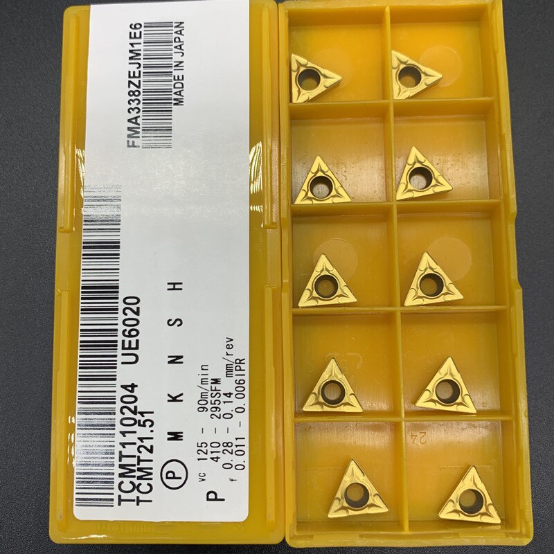 CNC tool TCMT110204 VP15TF/UE6020/US735 triangle carbide blade metal turning tools machine milling tool TCMT110204 car blade
