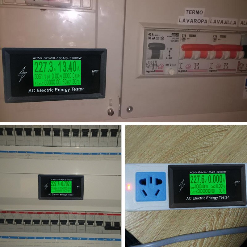 AC50~320V 100A 3KKW Digital Voltage Meters indicat... – Grandado