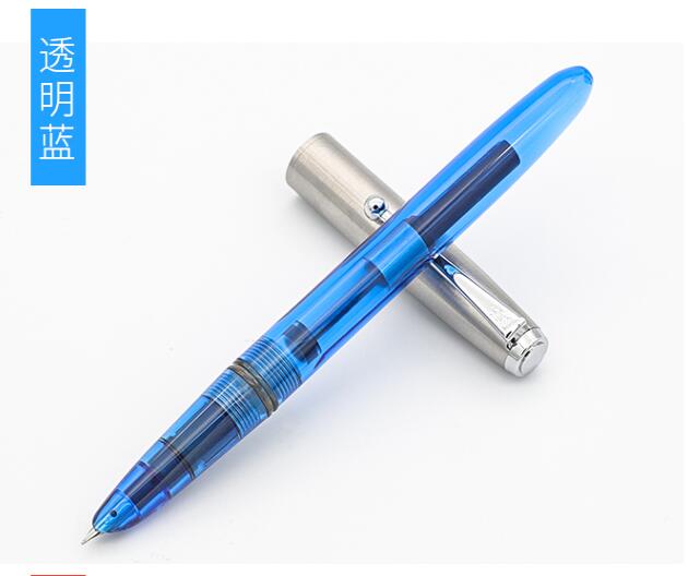 Jinhao 51a 0,38mm brunnen stift holz tinte stifte transparent stift für schule schriftlich pluma fuente büro liefert stylo Feder: WW / 0.38mm