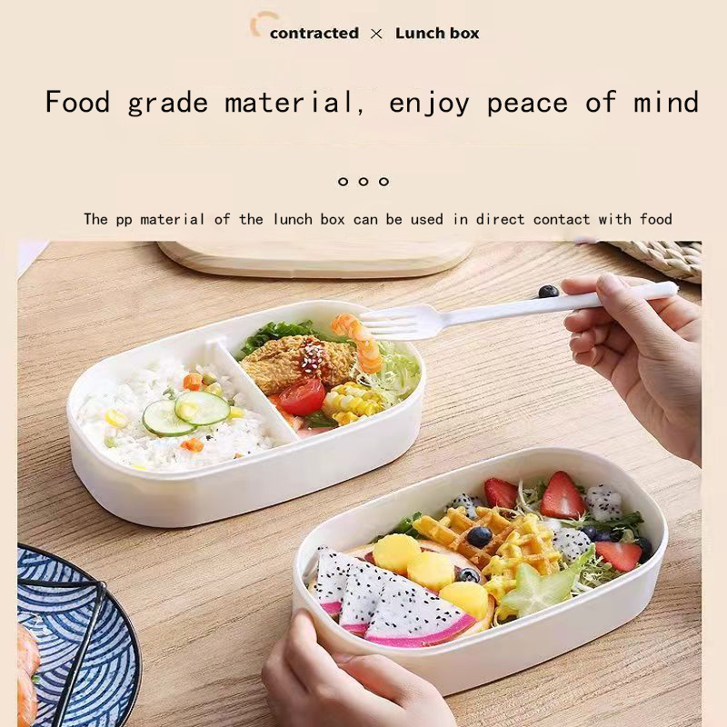 Lunch Box For Kids Lunch Box Bento Box for Student Office Worker Double-layer Microwave Heat Food Storage Containerланч бокс