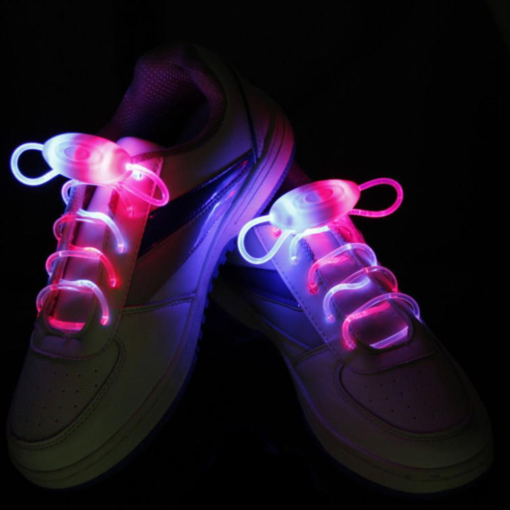 Tira luminosa de luz LED para zapatos, cordones de zapatos, decoración de y discoteca