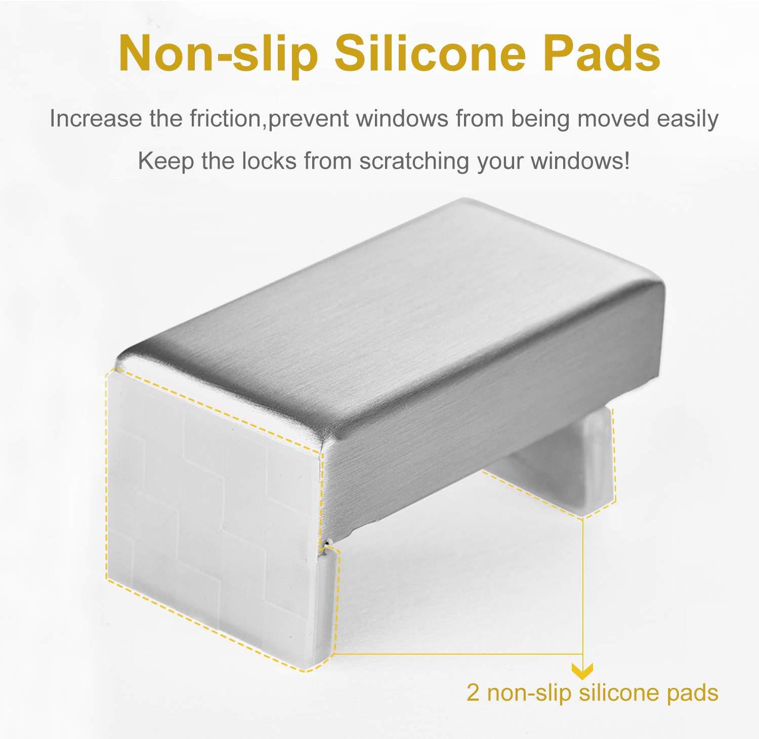 Drop-resistant bloqueio sliderable janela do carro sombra bloqueio de segurança bloqueio de bloqueio de crianças dispositivo limitador de bloqueio de janela porta deslizante s