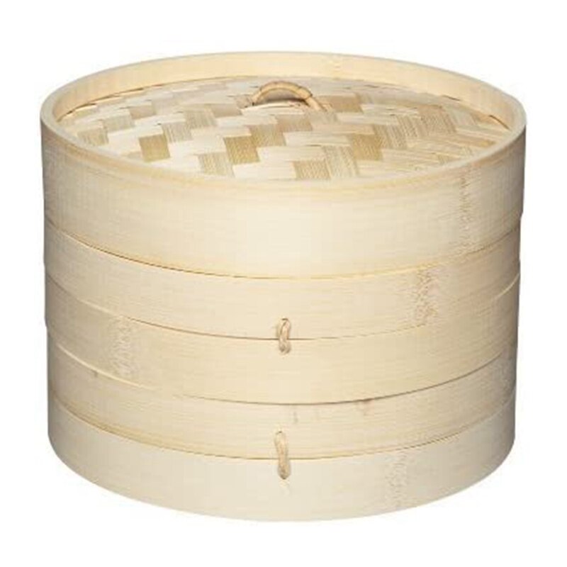 World of Flavours-cesta de vapor de bambú, 2 niveles, 20 cm