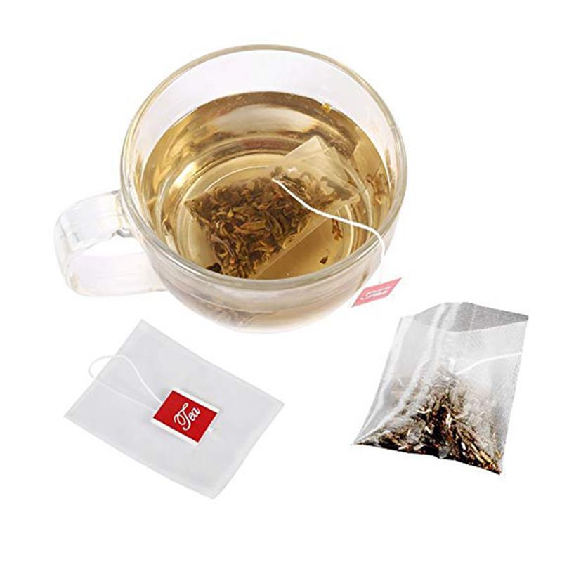 100pcs/Lot Nylon Empty Pyramid Tea Bag Tea Infuser Tea Strainer Teabags