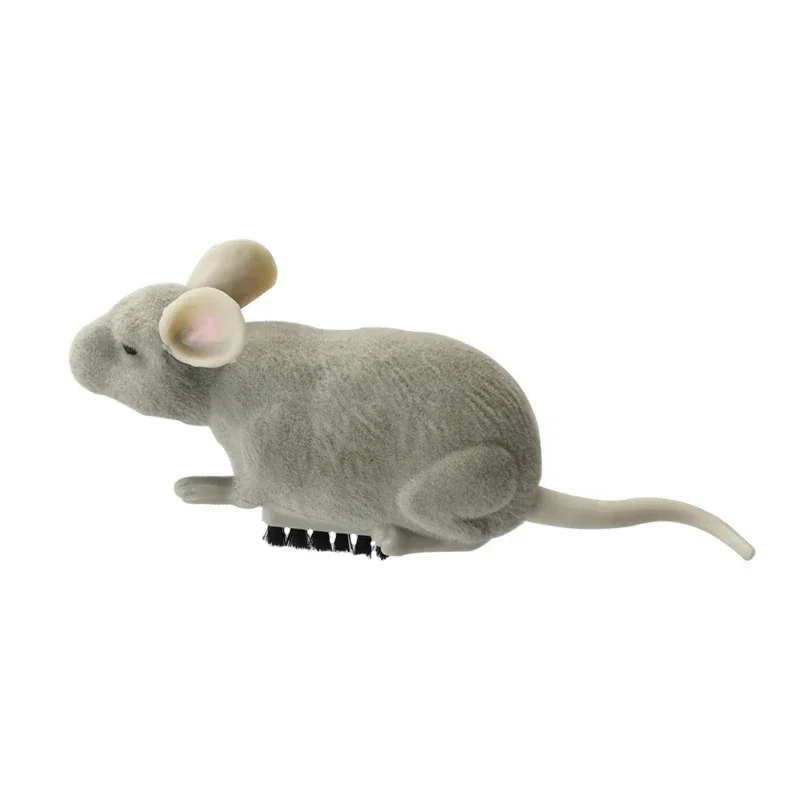 Souris électrique en peluche pour chat, Robot d'évasion automatique, Vibration rampant, fonctionne à piles, jeu d'interaction pour animaux de compagnie: S