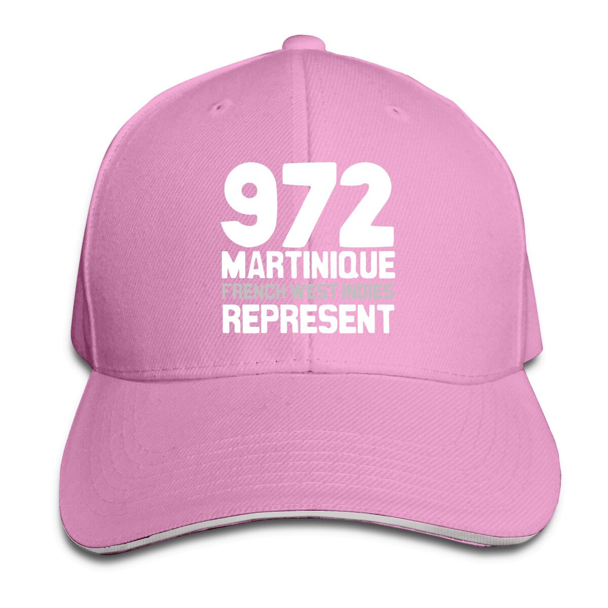 Martinica, FWI, 972 Represent Essential-gorra de béisbol para hombre y mujer, gorro de béisbol R330 hip hop, novedad: Rosa