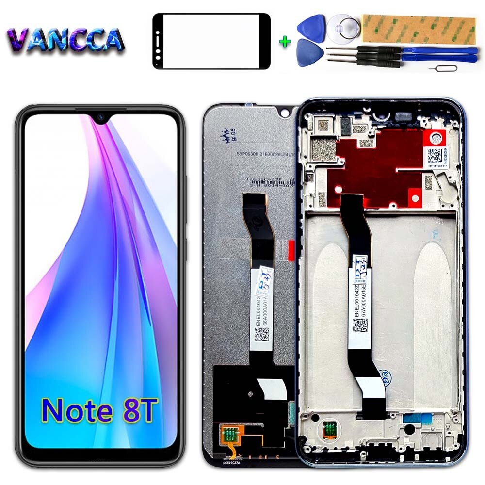 Originele Lcd Scherm Voor Xiaomi Redmi Note 8T 6.3 Inch Digitizer Vergadering Touch Frame Voor Redmi Note 8T global M1908C3XG Display