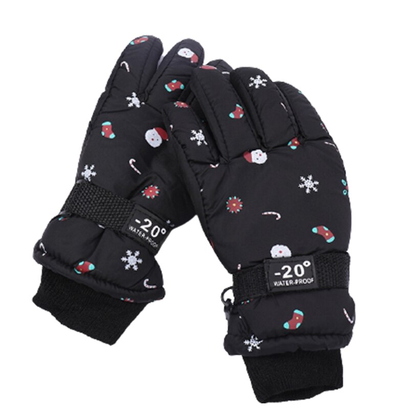 Verdikte Ski Handschoenen Kerst Patroon Handschoenen Zachte Fleece Gevoerde Handschoen Voor Kinderen: 3