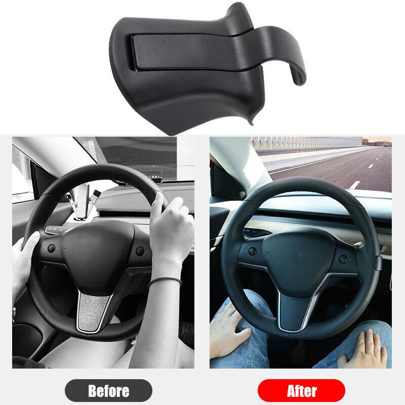 Parte superior¡del volante del coche de refuerzo para Tesla modelo 3 Y 16-21 piloto automático accesorios contrapeso anillo FSD de asistencia