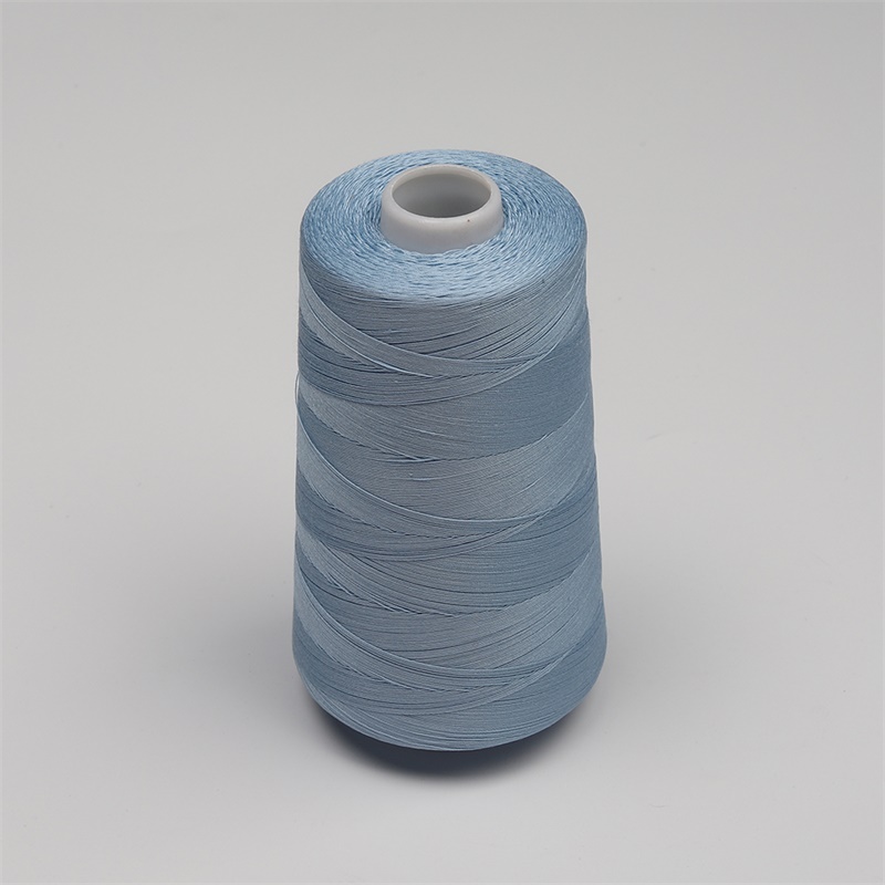 Gemerceriseerde En Geschroeide 40 S/3 2500M Katoen Quilten Draad 40WT Alle Purpose Naaien Gemaakt Van 100% Egyptisch lange Fibre Katoen: LT Blue 302