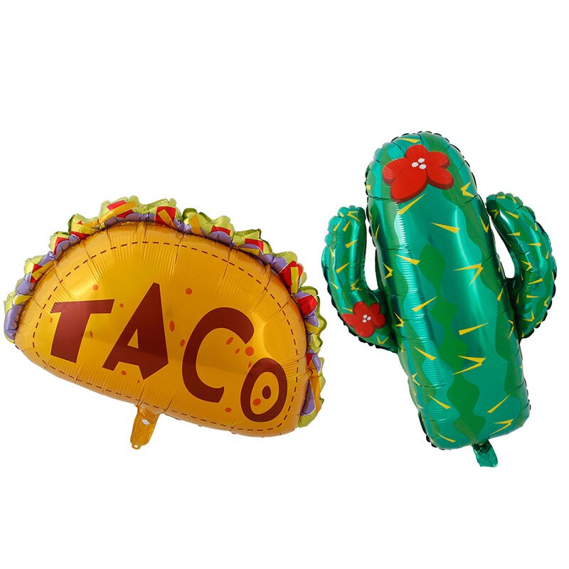 Mexicanske fest balloner dekorationer tilbehør fest taco bout kærlighed fest fiesta kaktus helium folie balloner tacotwosday