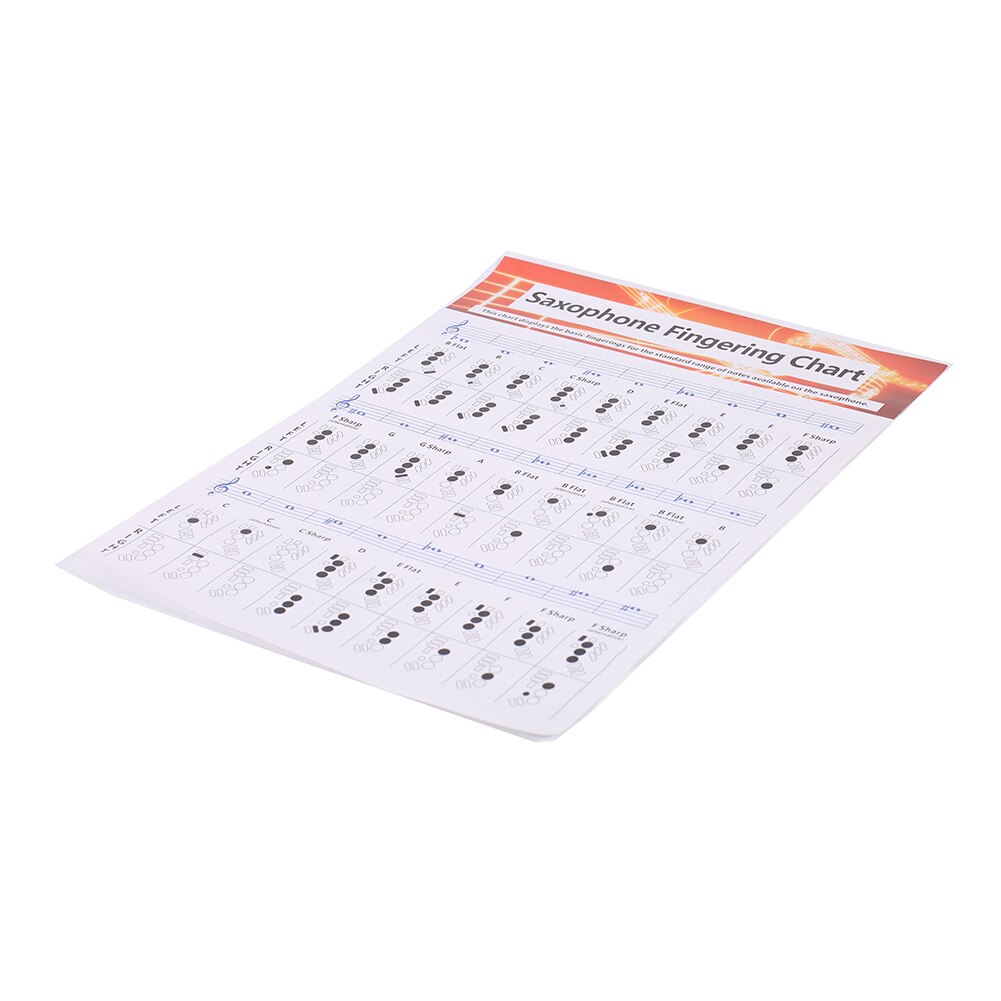 Woodwind For Beginner Practice No Frame Training Classroom Decorative Musical Saxophone Fingering Chord Chart Learning Home Wall