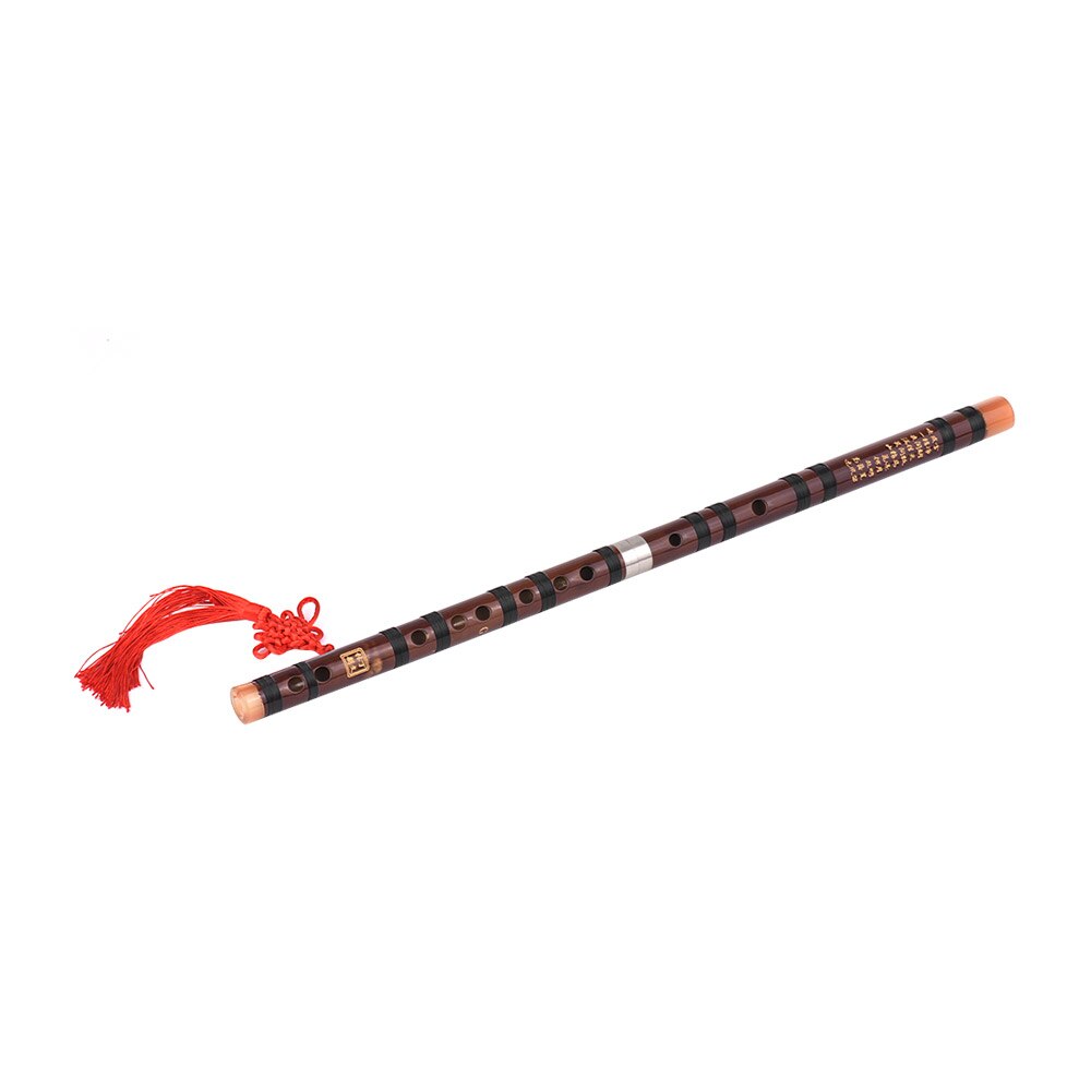 Chinese Traditional Instrument Dizi Bitter Bamboo Flute with Chinese Knot for Beginners C/ D/ E/ F/ G (optional)