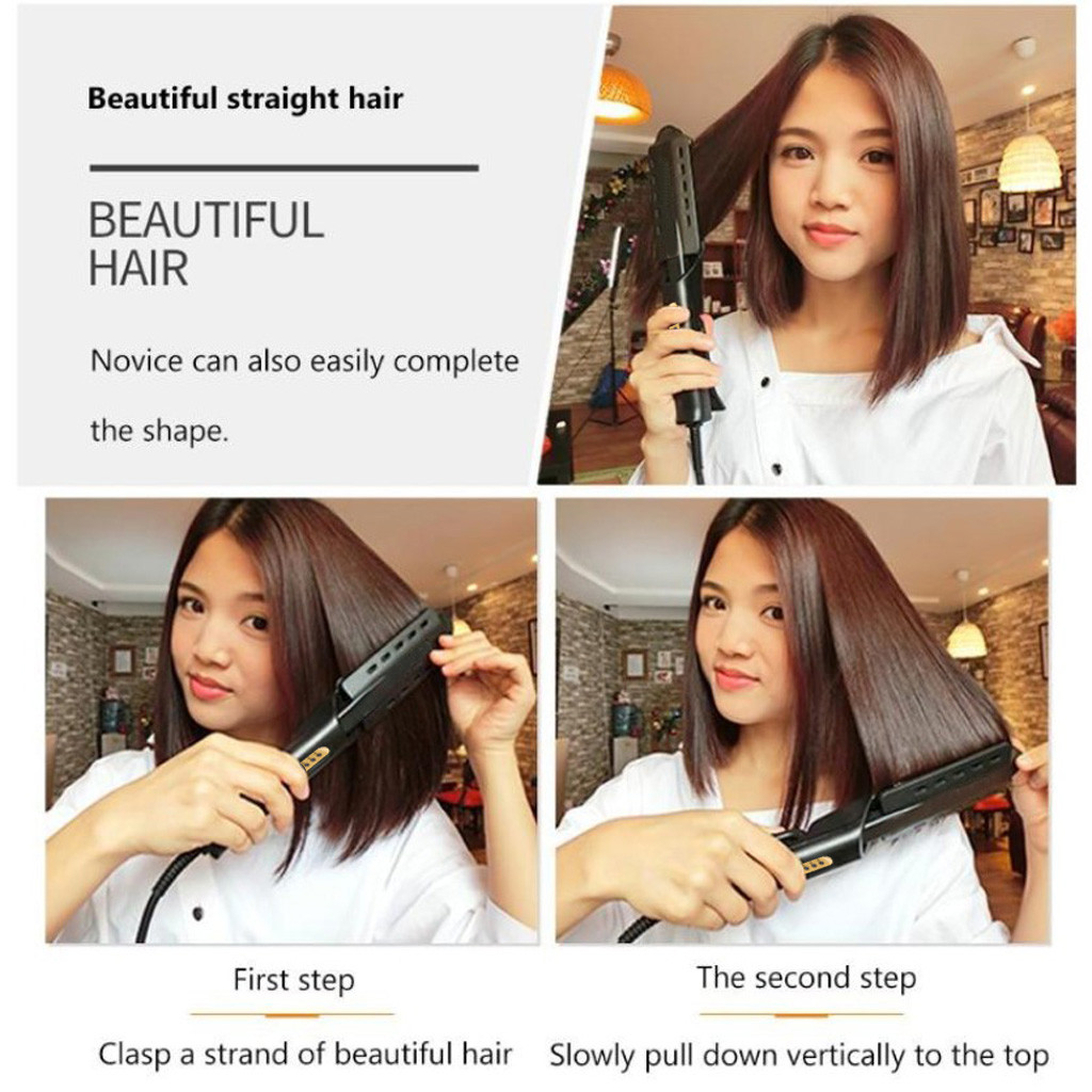 Hair steam Straightener pro Ceramic Ionic Flat Iron Hair Straightener For Women steamer iron D30829