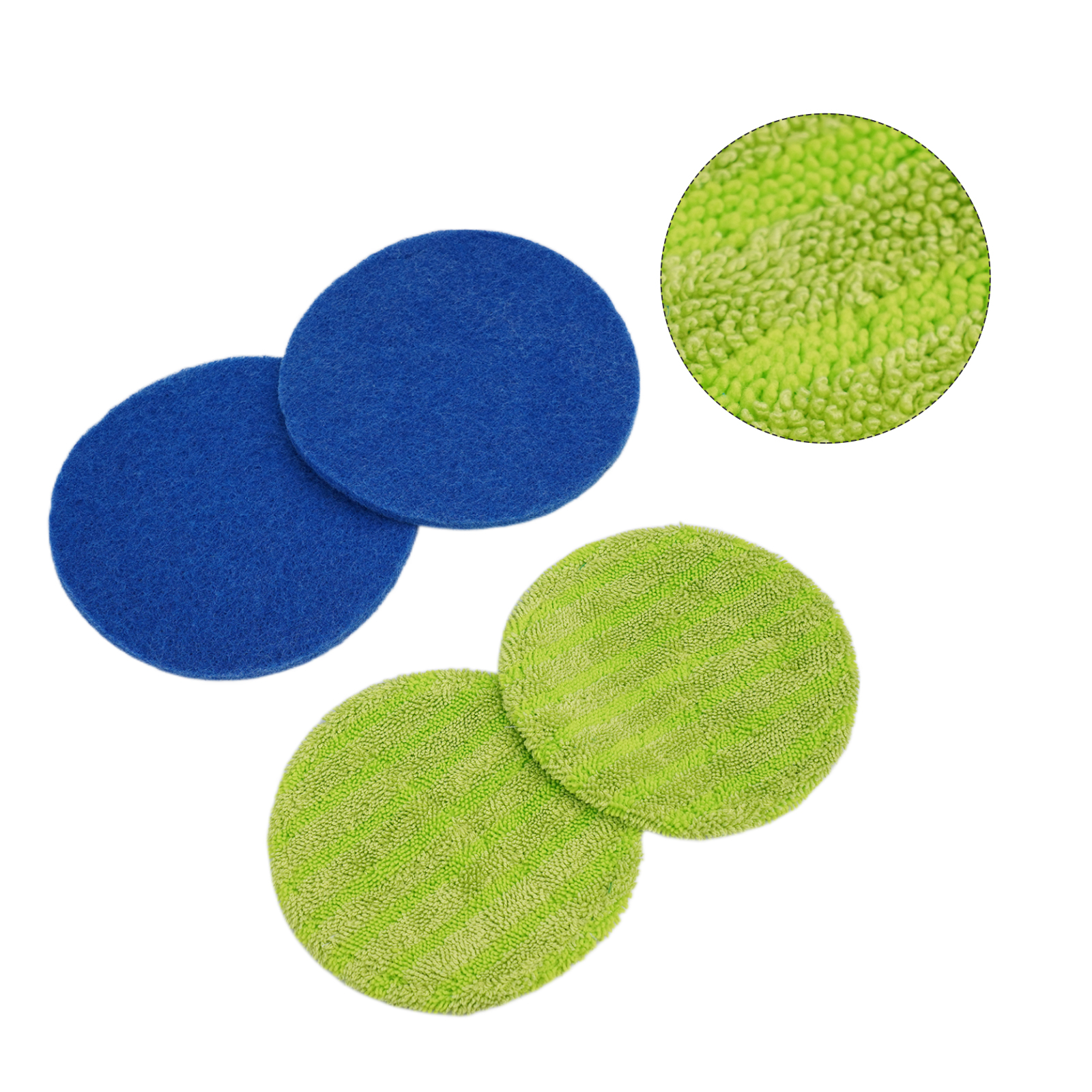4Pcs Microfiber Mop Pads Electric Cordless Rechargeable Powered Floor Cleaner Scrubber Mop Pads Reusable Washable Pads