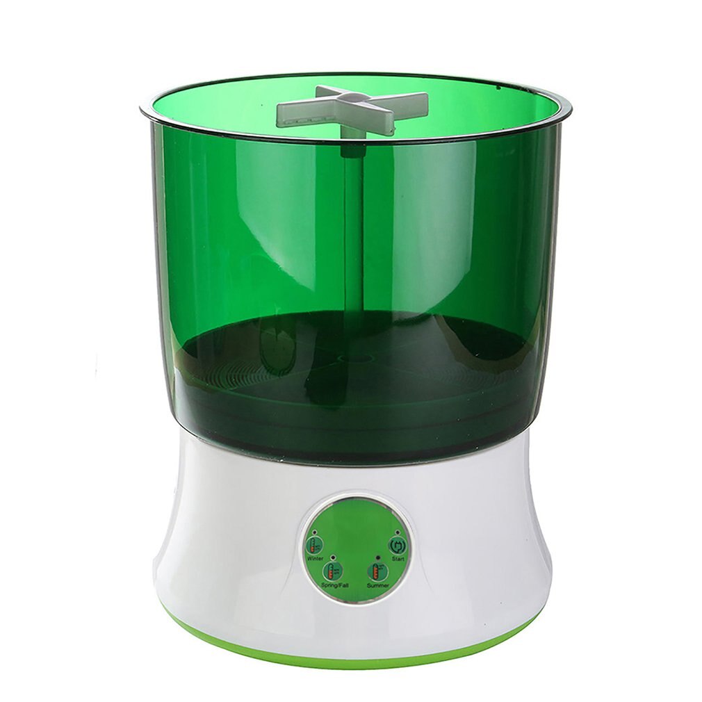 Digital Home DIY Bean Sprouts Maker 2 Layer Automatic Electric Germinator Seed Vegetable Seedling Growth Bucket Biolomix