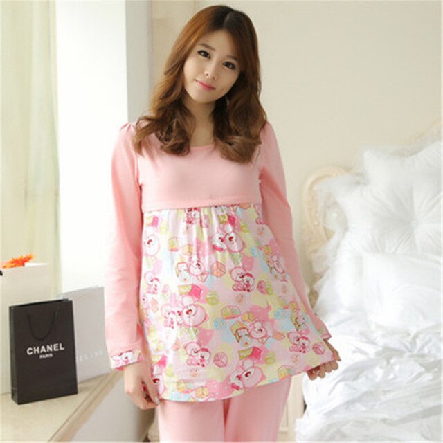 Zwangerschap Kleding Moederschap Dragen Winter Camisa De Dormir Moeder Herfst Breasfeeding Verpleging Pyjama Vrouwen Kleding