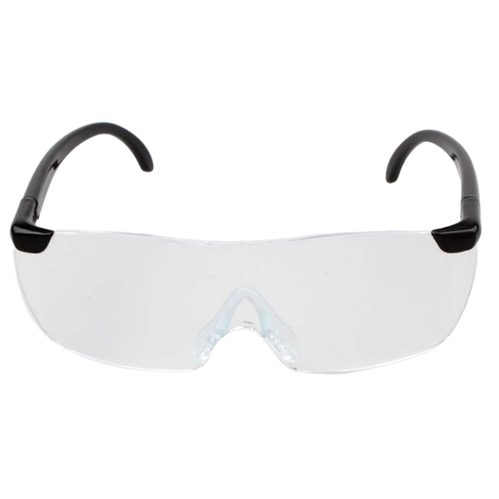 Gafas de lectura con aumento, 1.6X grandes de lentes de visión, ligeras, sin llama, lupa de visión de 250 grados para ancianos