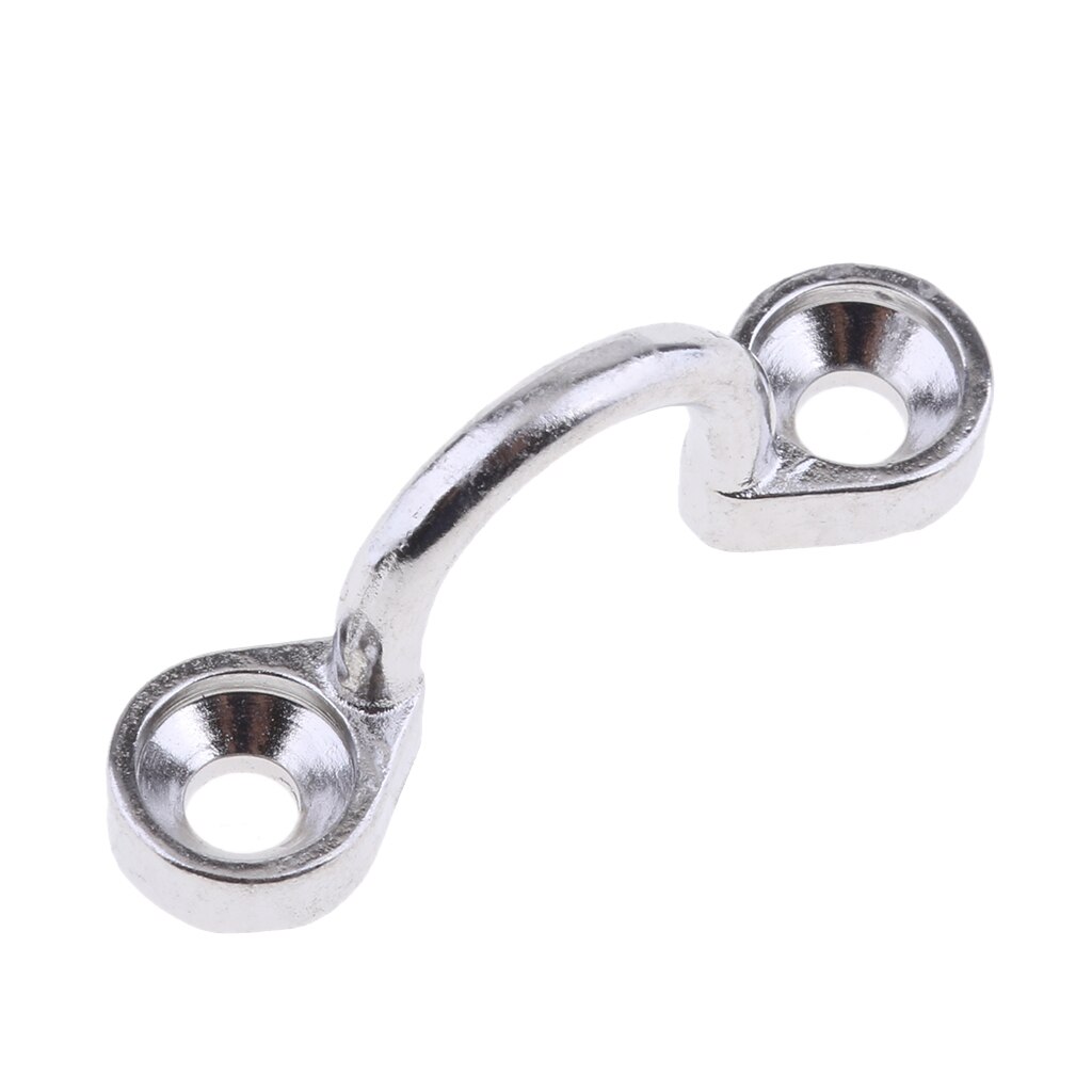 1Pc Zilver Rvs Dek Loop Tie Down Pad Eye Band Voor Boot Rigging