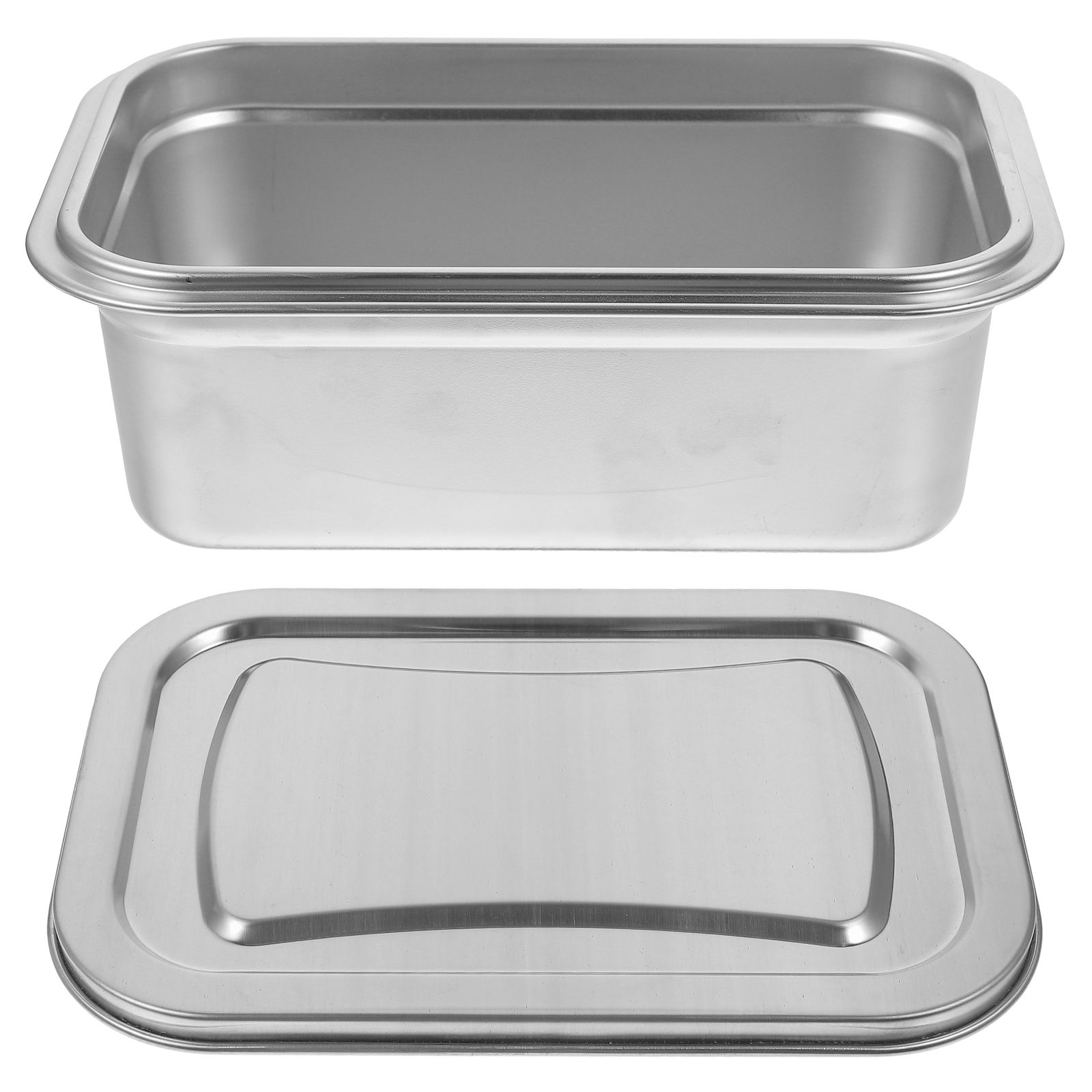 Stainless Steel Ice Cream Container Freezer Storage Keeper Yogurt Boxes Reusable Preservation Household Tubs Containers Kitchen
