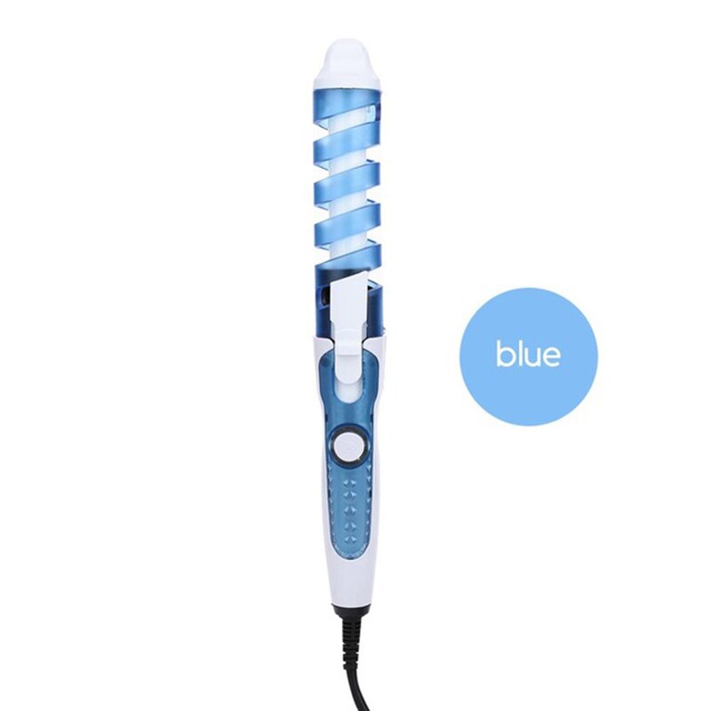 Professionele Haar Krultang Roller Magic Spiraal Krultang Snelle Verwarming Curling Wand Elektrische Haar Styler Pro Styling Tool: Blauw
