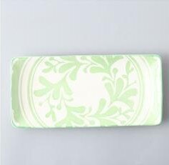 10 Inch Keramische Sushi Vlakke Plaat Japanse Stijl Onderglazuur Rechthoekige Dessert Porselein Servies Diner Schotel CZY1038: Donker Kaki