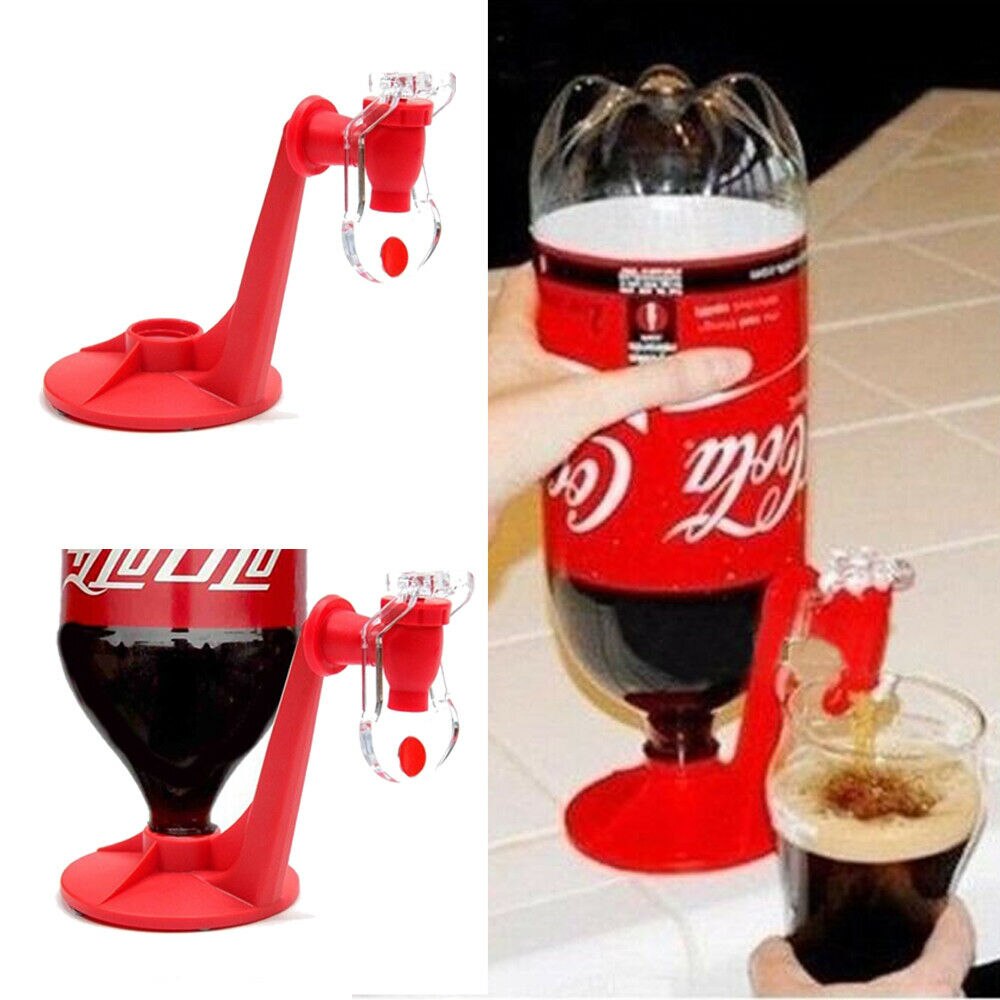 Soda Dispenser Fles Coke Drinken Bar Doseer Machine Ondersteboven Gadget Water Party Thuis