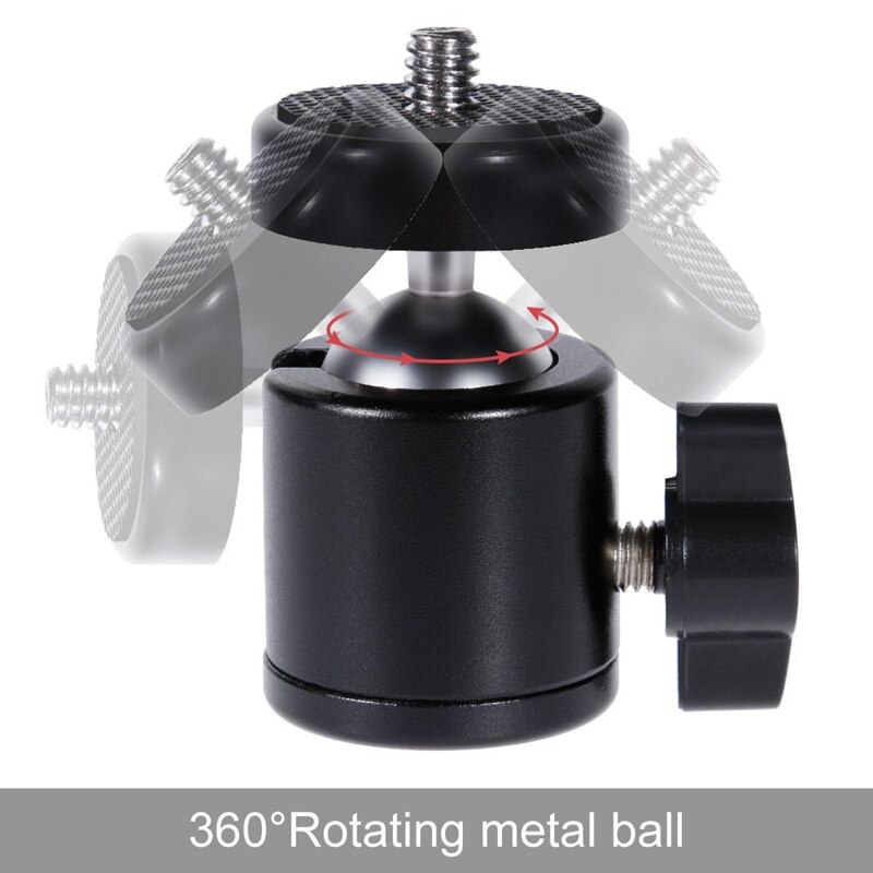 Camera Mount,360° Screw Mini Camera Ball Head Swivel Bracket Mount Ball Head for DSLR Camera,Light Stand,Tripod(2 Pcs)