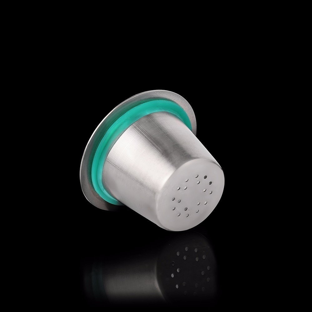 10 stk nespresso kaffepuder rustfrit stål genopfyldelige kapsler nesspreso genanvendelige kaffefilterkop gør-det-selv-kaffemaskineværktøj
