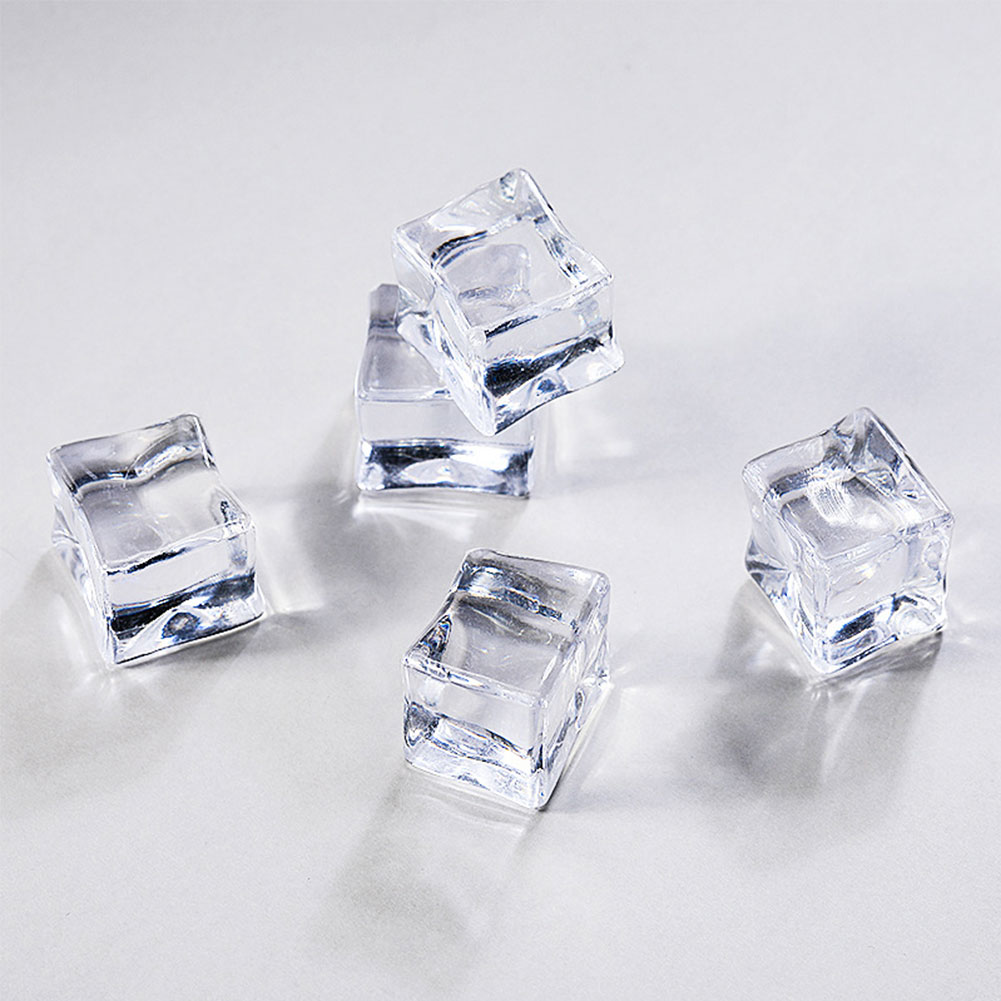 Transparent Plastic Simulation Crushed Ice Ice Cube Photography Props Summer Beer Whisky Soda Drink Photo Shooting Props DIY Dec