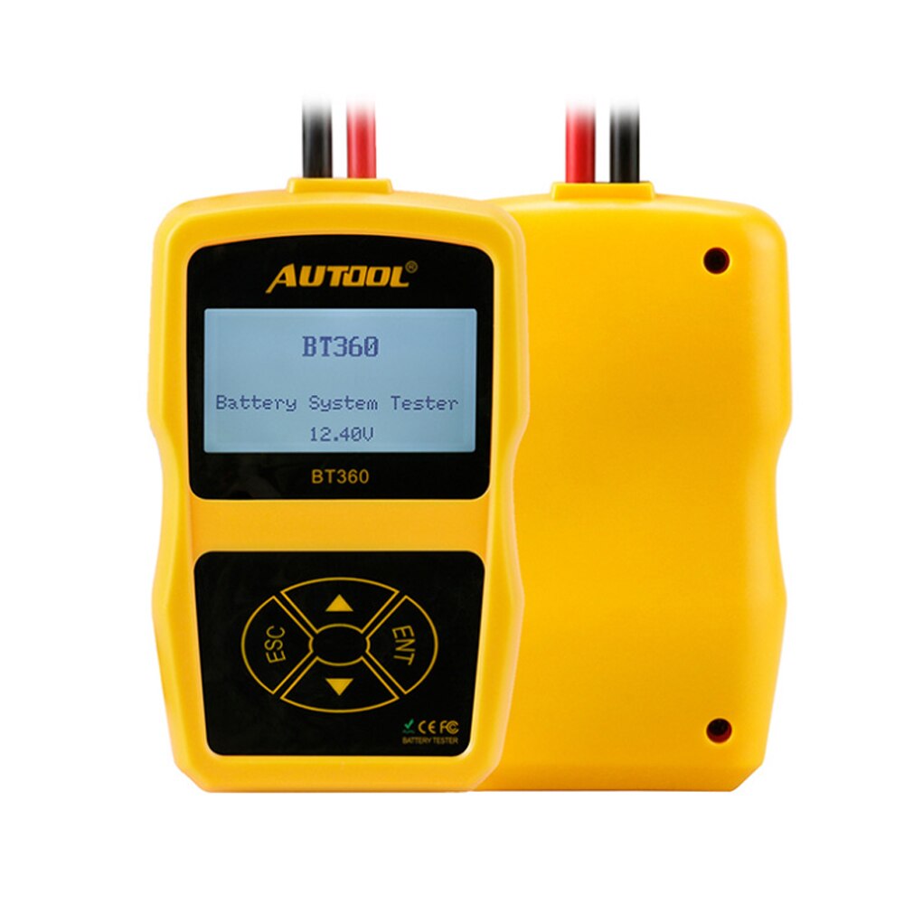 Autool BT360 12V Auto Batterij Tester Diagnostic Tester BT360 Automotive Tester Analyzer Voertuig Zwengelen Opladen Scanner Tool