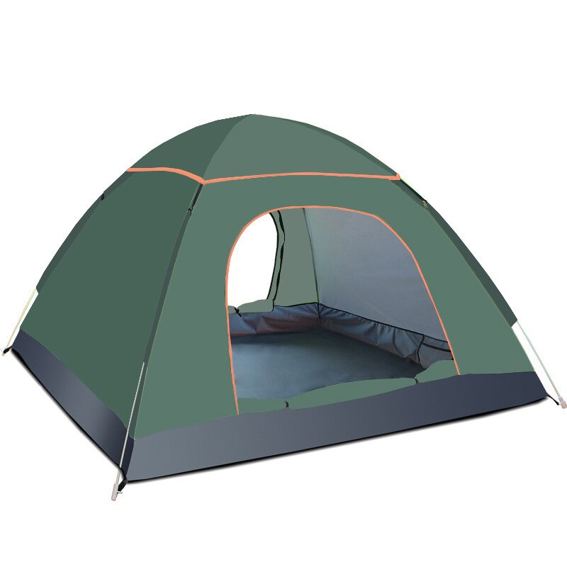 3-4 Personen Grote Ruimte Ultralight Tenten Outdoor Camping Tent Reizen Naturehike Tent Voor Camping Zon Bescherming Anti-mosquito: Dark green