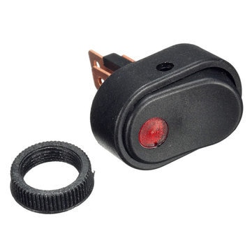 12v 30a led-lys diy vippebryter spst på / av for bilmodifisering lastebil van båt trykknapp 3 pins svart