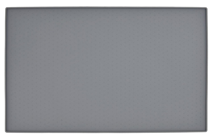60*40cm. huisdier multifunctionele siliconen mat waterdichte antislip kom placemat hond kat voer mat.groot.: Grijs