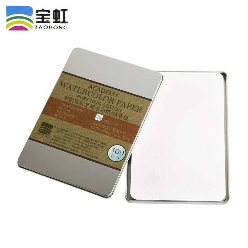 Lightwish Aquarell Tagebuch - 100% Baumwolle 300g/m² Für Künstler