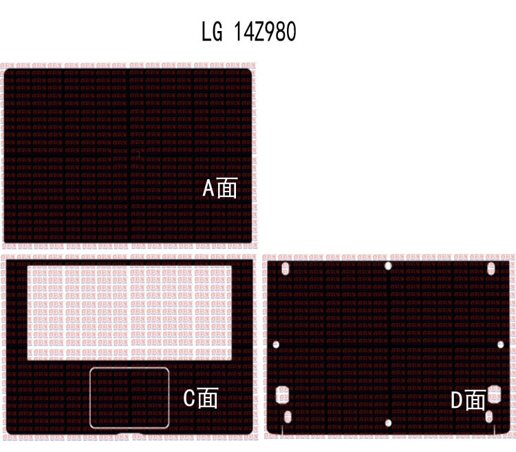 Karbonfiber laptop-klistremerke huddekaler dekselbeskytter for lg gram 14 z 980 14 "