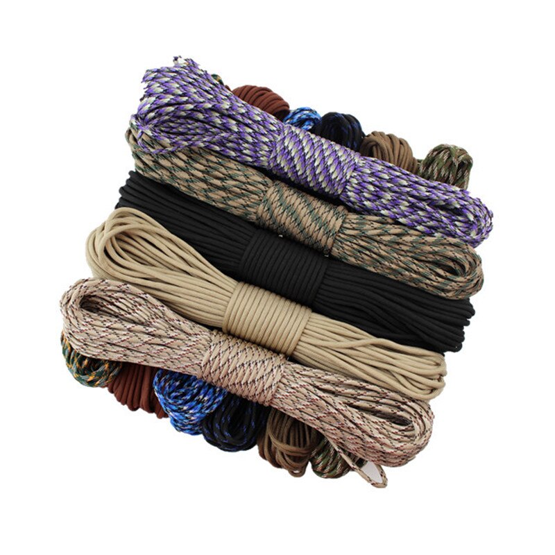 100m Paracord 550 Paracorde Cord Lanyard Rope Mil Spec Type III 7 Strand Cord Climbing Camping Survival Equipment Rope