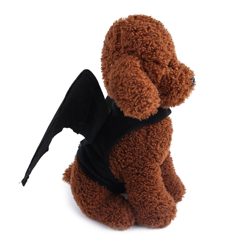 Ropa plegable para mascotas, disfraz de Halloween, alas de murciélago, gato, perro, gato, vestidos de Navidad para gatos