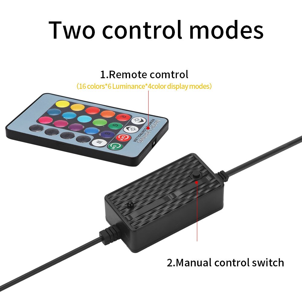 Submersible RGB Light Making Oxygen Underwater Color Changing LED Air Bubble Lighting Aquarium Air Bubble Lamp for Fish Tank