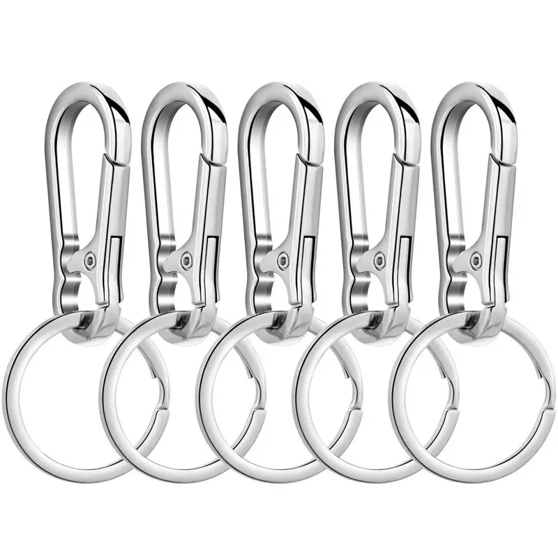 Metal Carabiner Clip Keychain Carabiner Shap Keyring Key Chain Ring Clip Holder Organizer for Home Car Keys Key Finder Women Men: COLOR