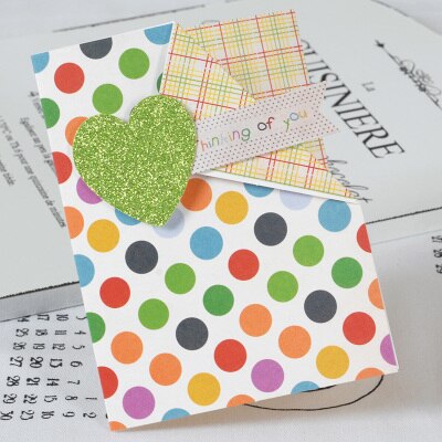 vintage greeting cards glitter heart handmade cards valentine cards meesage kids small greeting cards: MINI 1612 II 05