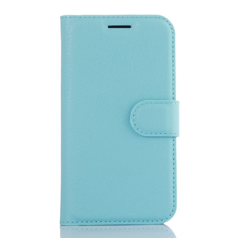 Mobile Case For Huawei Y6 Pro Y6pro Flip Leather Cover Huawey Y6 Pro Enjoy 5 TIT-AL00 Protective TPU Shell Phone Case Funda: Blue