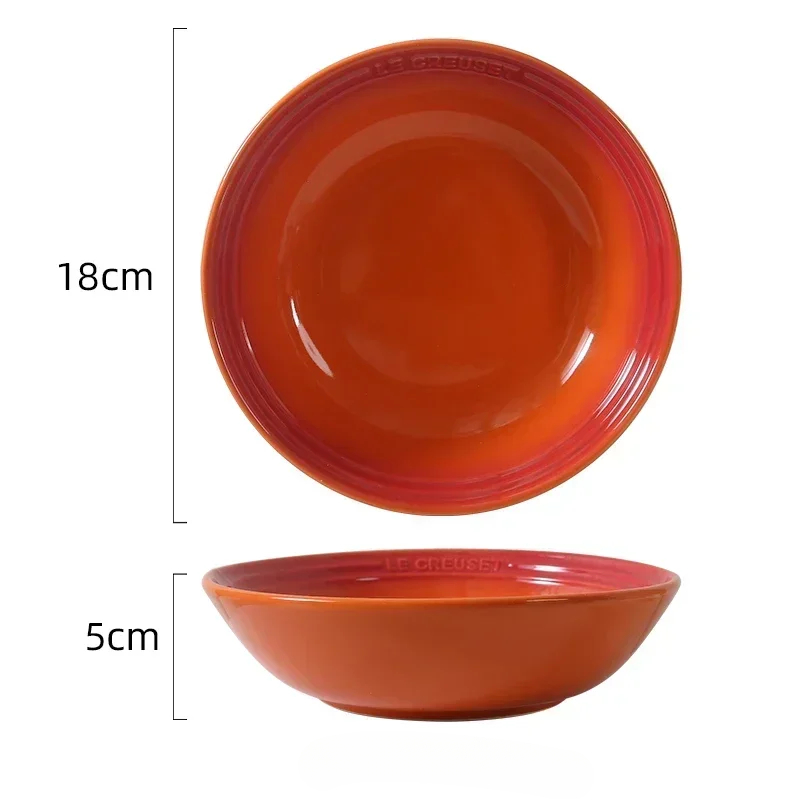 Cuenco de sopa de porcelana de 7 pulgadas, 1 paquete, plato de cerámica para cena, postre, ensalada, plato de comida, bandeja para servir en la cocina, vajilla profunda colorida: Morado