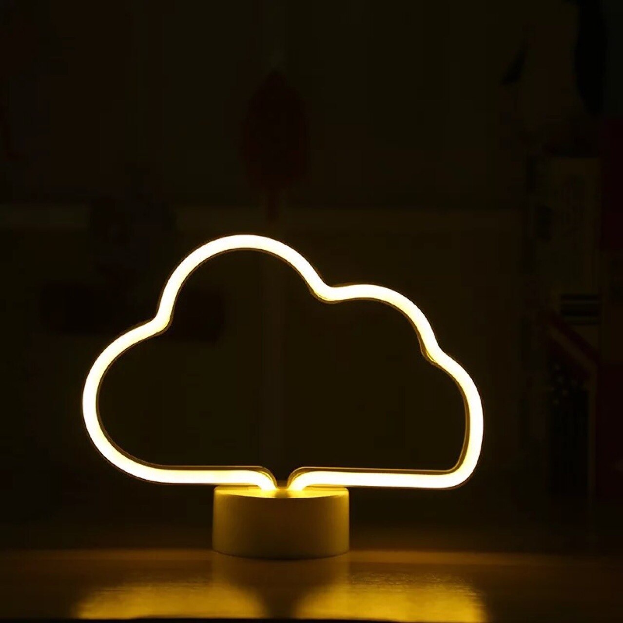 LED Neon Sign Light Pumpkin Bat Popsicle Party Decoration Neon Lamp Halloween Birthday Party Home Decor Night Lamp: Clouds