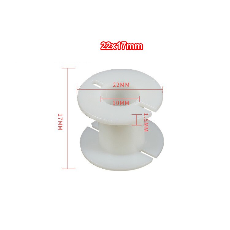 2pcs Round Inductor Winding Frame Amplifier Crossover Bobbin Wire Coil Thickened Inductance Skeleton #White: 22x17mm