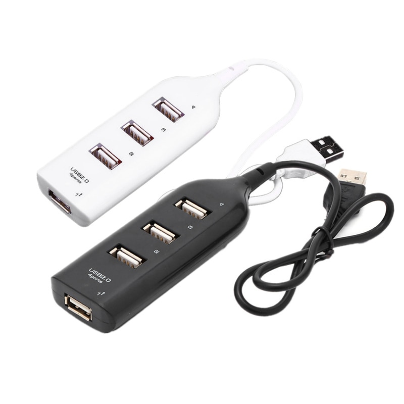 4 usb 2.0 høyhastighetsporter lader multihub smart utvidelseskabel ladestasjon kontor hjem overstrømsbeskyttelse trygt