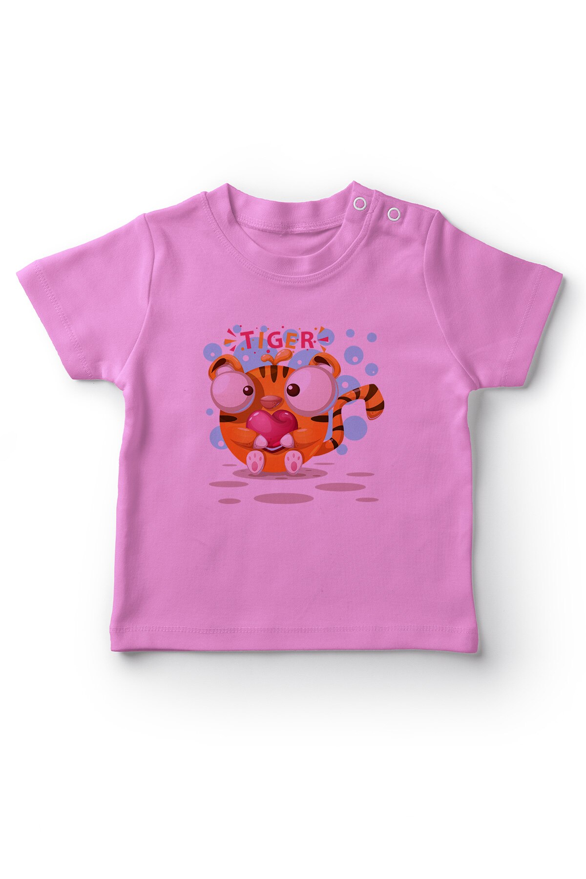 Angemiel Del bambino in Possesso di Cuore Gattino Tigre Della Ragazza Del bambino T-camicia Rosa