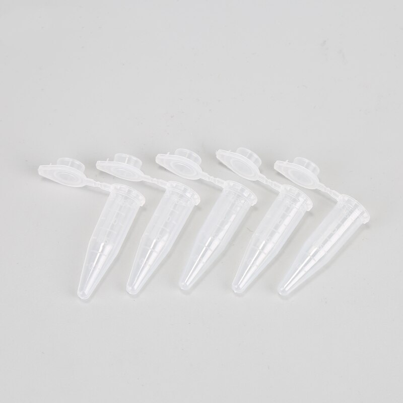 1000 Pcs Centrifuge Test Tube Clear Polypropyleen Afgestudeerd Test Tubes 0.2 Ml Laboratorium Benodigdheden