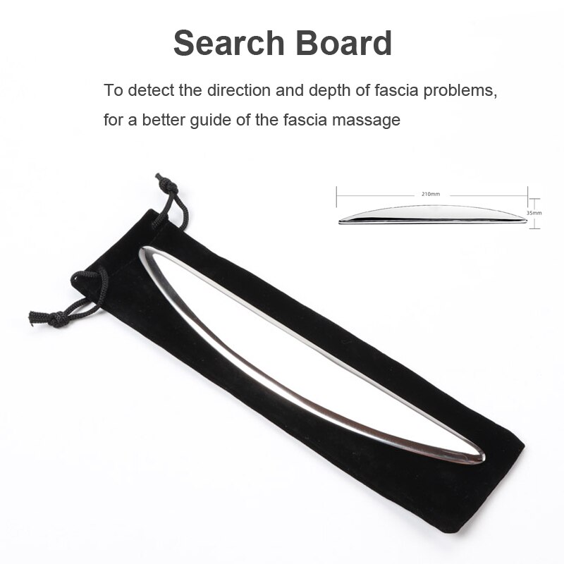 Stainless Steel Scraping Tool Gua Sha Massager Myofascial Knife Muscle Relax For Arm Neck Back Body IASTM Therapy Massage Tools: Search Board